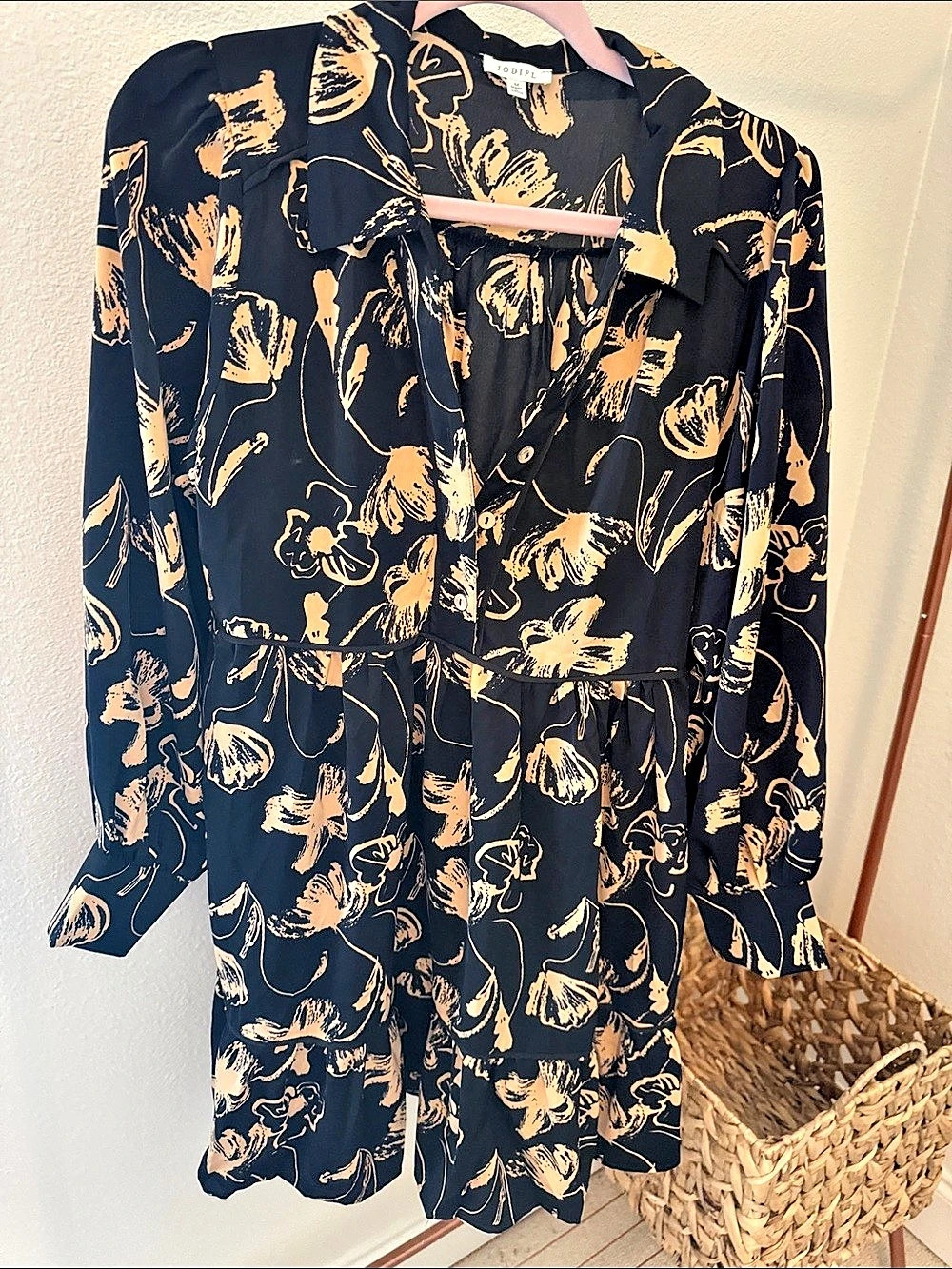 Jodifl Floral Mini Dress Size Medium